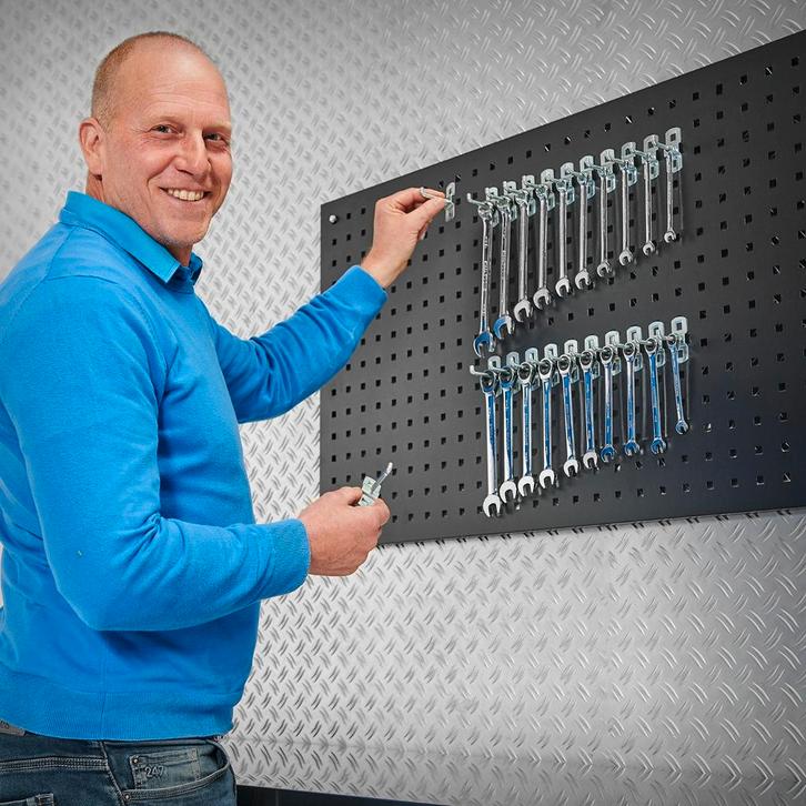 Datona Basis set haken voor gereedschapsbord - 5 cm -, Doe-het-zelf en Bouw, Werkbanken, Ophalen of Verzenden