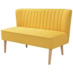 vidaXL Bank 117x55,5x77 cm stof geel, Huis en Inrichting, Zetels | Zetels, Verzenden, Nieuw