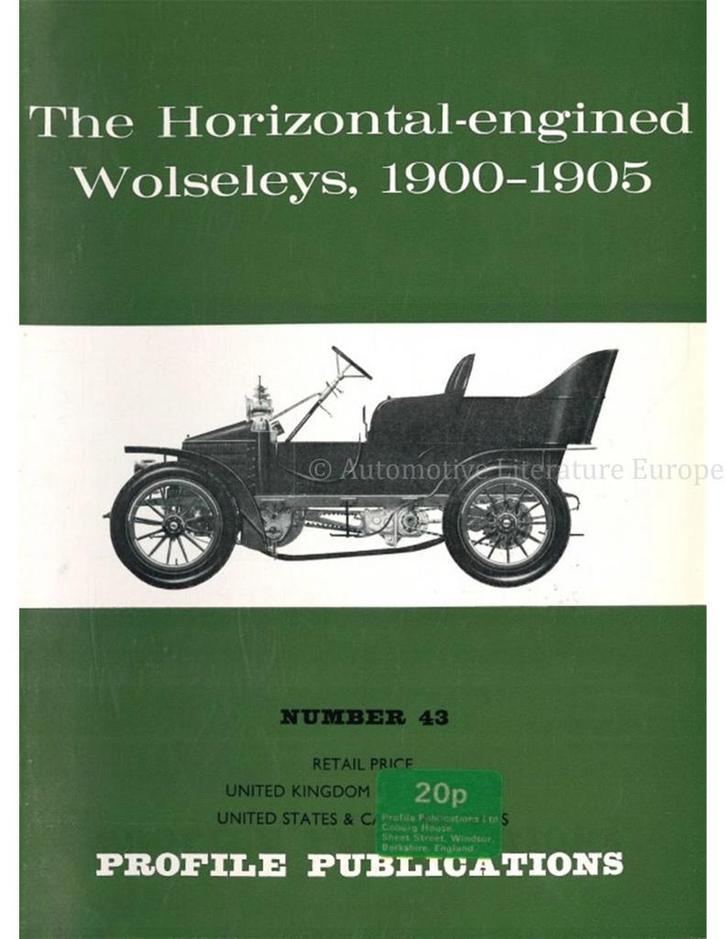 THE HORIZONTAL-ENGINED WOLSELEYS, 1900-1905 (PROFILE, Boeken, Auto's | Boeken