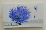 Andrea Candreva (XX-XXI) - La mongolfiera blu, Antiek en Kunst, Kunst | Schilderijen | Klassiek