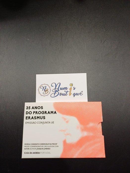 Portugal. 2 Euro 2022/2025 Erasmus + Desenvolvimento, Postzegels en Munten, Munten | Europa | Euromunten