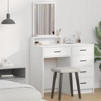 vidaXL Witte Kaptafel met Laden - 50x41x140 cm, Huis en Inrichting, Tafels | Kaptafels, Verzenden, Nieuw