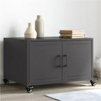 vidaXL Salontafel 68x50x43,5 cm staal zwart, Huis en Inrichting, Tafels | Salontafels, Verzenden, Nieuw