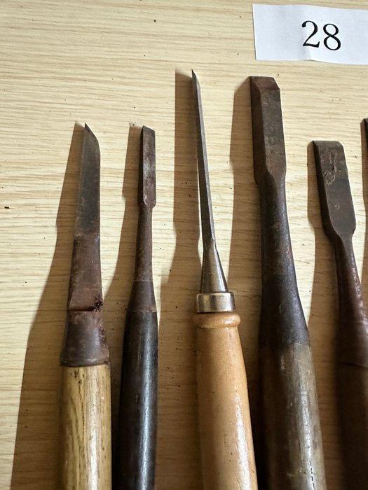 Lot 28: 11-Piece Japanese Chisel Set (Nomi) - Featuring, Antiquités & Art, Antiquités | Assiettes décoratives & Carrelages