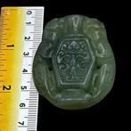 Reproduction chinoise ancienne jade Pendant - 5 cm (Sans, Antiek en Kunst