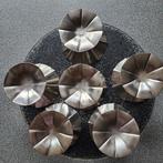 Sola - Dessertservies (10) - Verzilverd, RVS - ijscoupes,
