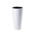 Hoge witte  bloempot  binnen & buiten Wave H79 (Nieuw Model), Verzenden, Nieuw
