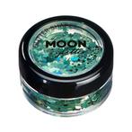 Moon Glitter Holographic Glitter Shapes Green 3g, Nieuw, Verzenden