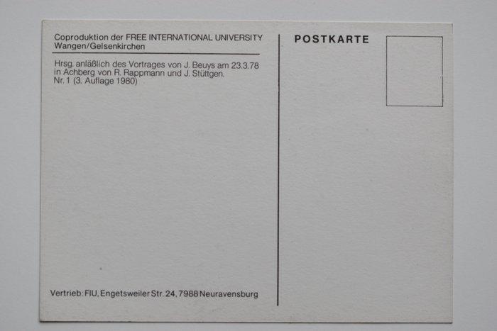 Joseph Beuys (1921-1986) - Karte Wie dieser Wagen, Antiquités & Art, Antiquités | Autres Antiquités