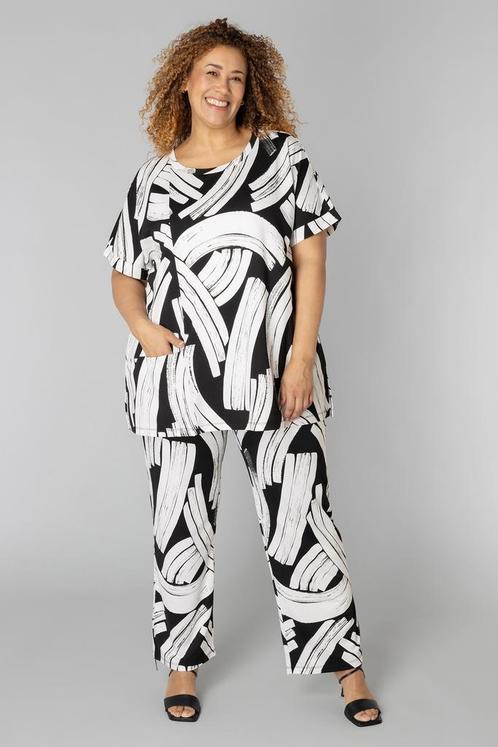 COLLETTA shirt zwart wit1(48)Maat 46/48 (XL) of groter, Vêtements | Femmes, T-shirts, Envoi