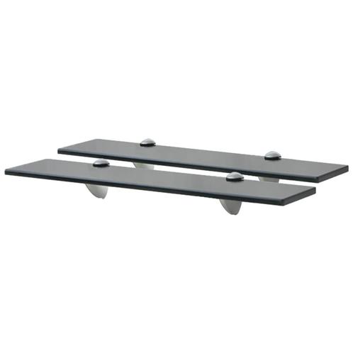 vidaXL Schappen zwevend 2 st 50x10 cm 8 mm glas, Huis en Inrichting, Kasten | Wandmeubels, Nieuw, Verzenden