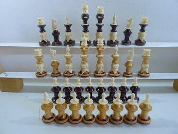Exceptionnel vintage CHESS SET jeu déchecs king size 145 mm