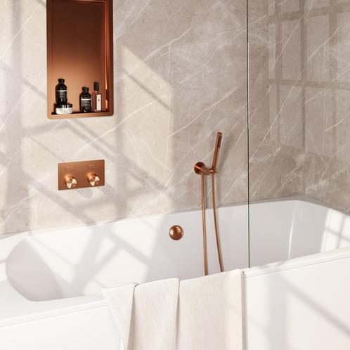 Inbouwthermostaat set Brauer Carving Met Drukknoppen Incl, Doe-het-zelf en Bouw, Sanitair, Kraan, Nieuw, Ophalen of Verzenden