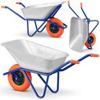 Kruiwagen 140L - verzinkt staal - tot 210 kg – schuimwiel, Tuin en Terras, Kruiwagens, Ophalen of Verzenden, Nieuw