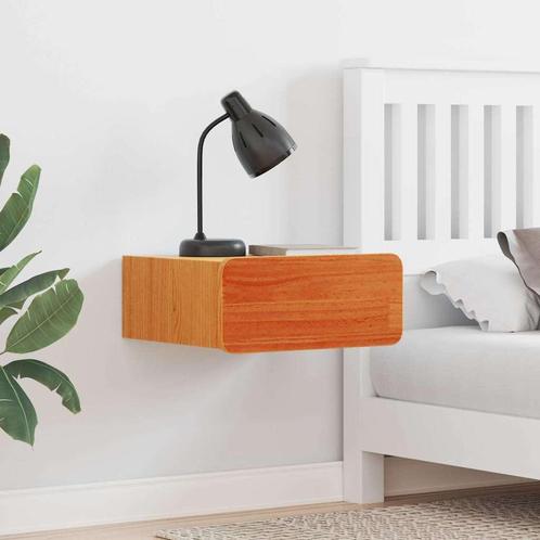 vidaXL Nachtkastje Wasbruin 39 x 34 x 16.5 cm Massief, Huis en Inrichting, Slaapkamer | Nachtkastjes, Nieuw, Verzenden