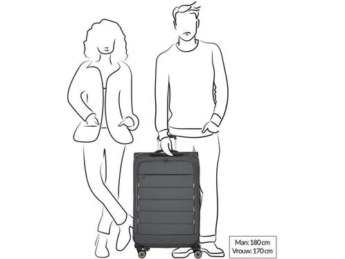 Travelite Skaii - 4 Wheel Trolley L - Uitbreidbaar 98L -, Huis en Inrichting, Woonaccessoires | Overige, Zo goed als nieuw, Verzenden