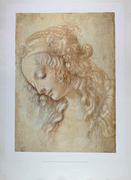 Leonardo da Vinci - Testa di Donna, Womans head - Artprint, Antiek en Kunst, Curiosa en Brocante
