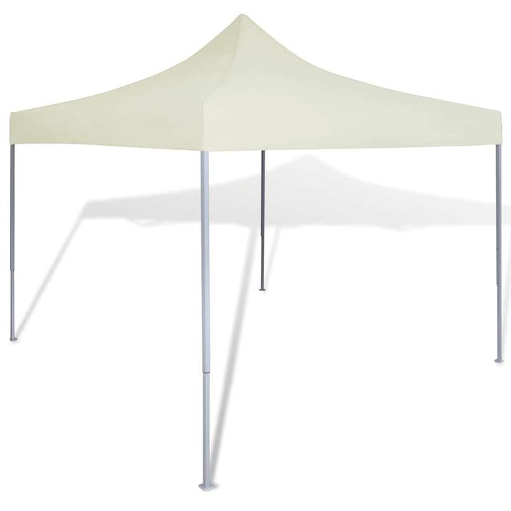 vidaXL Partytent inklapbaar 3x3 m crème, Tuin en Terras, Partytenten, Nieuw, Verzenden