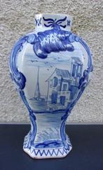 Vase - faïence signée - DELFT bleu blanc, Antiek en Kunst