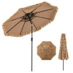 2dekans | Coast Hawaïaanse Rieten Tiki Parasol 267x247 cm –, Tuin en Terras, Ophalen of Verzenden, Nieuw