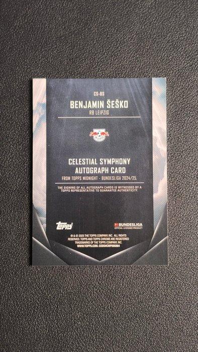 2024/25 Topps Midnight Symphony Benjamin Šeško Carta, Collections, Autocollants