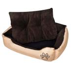 vidaXL Hondenmand bruin en Beige XXL, Dieren en Toebehoren, Honden-accessoires, Verzenden, Nieuw