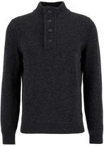 Barbour Trui Wol Patch Antraciet maat Maat 48/50 (M) Heren, Barbour, Nieuw, Grijs, Verzenden