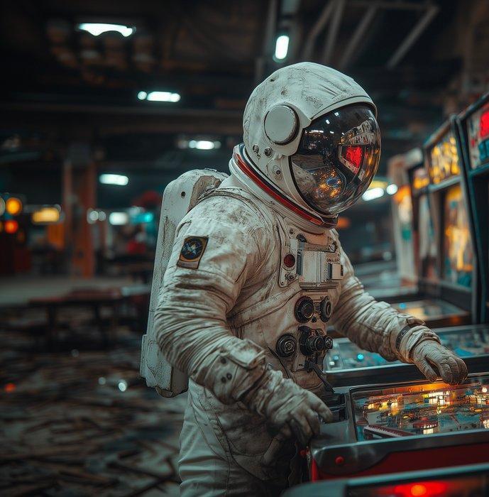 Rudy barret - Neon Arcade - XL, Antiquités & Art, Art | Objets design