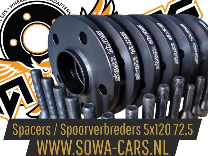 ZWARTE Spacers BMW F30 F32 F10 F12 F01 5x120 Spoorverbreders, Auto diversen, Tuning en Styling, Ophalen of Verzenden