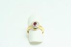 Ring - 18 karaat Geel goud Robijn - Diamant - Ring met, Nieuw