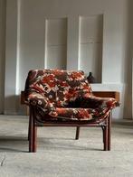 Fauteuil - Fluweel, Bamboe, Linnen, Antiek en Kunst