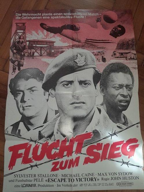 Stallone, Caine, Pele - ESCAPE TO VICTORY 120x80 cm German, Verzamelen, Film en Tv