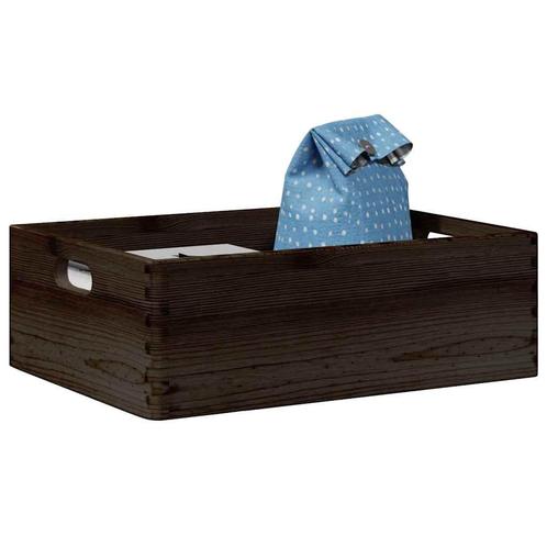 vidaXL Houten kist met handvatten 40x30x13 cm massief, Doe-het-zelf en Bouw, Kratten en Dozen, Nieuw, Verzenden