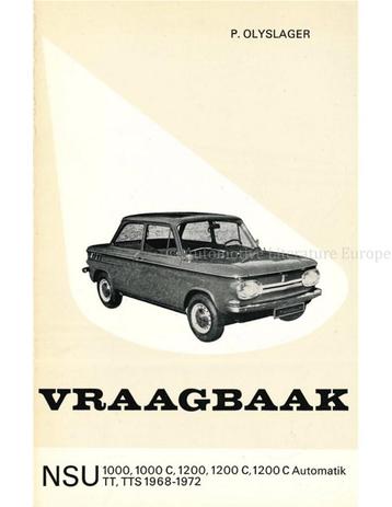 1968 -1972 NSU 1000 | 1200 | TT | TTS VRAAGBAAK NEDERLANDS beschikbaar voor biedingen