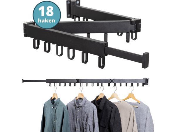 Veiling - Homra Wanddroogrek Inklapbaar - Tot 18 Kledingstuk, Kleding | Dames, Kledingrekken