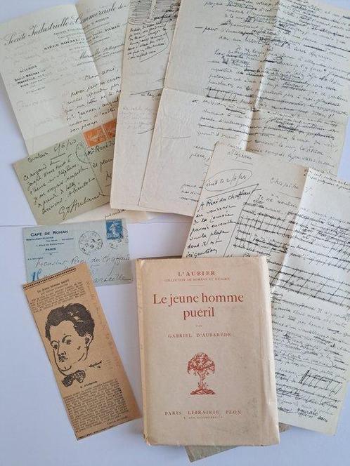 [Signé] Gabriel dAubarède - Le jeune homme puéril [1/20 de, Antiek en Kunst, Antiek | Boeken en Manuscripten