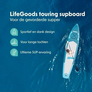2dekans | LifeGoods SUP Board Touring - 165 KG Draagkracht - beschikbaar voor biedingen