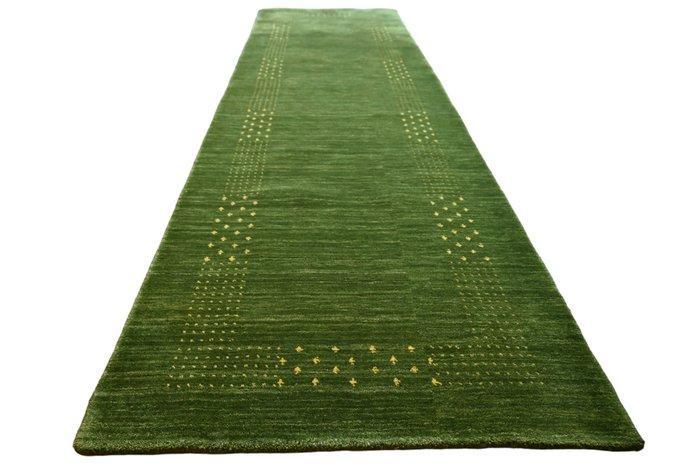 Zacht Groen Gabbeh - Loper - 290 cm - 90 cm - ongebruikte, Huis en Inrichting, Stoffering | Tapijten en Vloerkleden