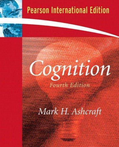 Cognition 9780131982291 Mark H. Ashcraft, Livres, Langue | Anglais, Envoi