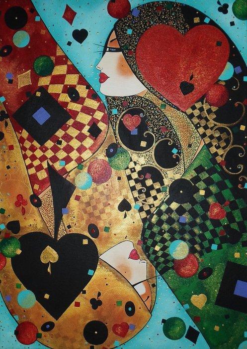 Marek Wierchuszko - Game, Antiek en Kunst, Kunst | Schilderijen | Modern
