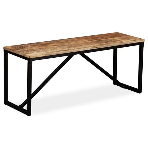 vidaXL Bankje 110x35x45 cm massief mangohout, Huis en Inrichting, Overige Huis en Inrichting, Nieuw, Verzenden