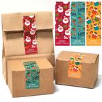 60 Kerst Sluitstickers Sluitzegel Cadeau Post Pakketten Stic, Verzenden, Nieuw
