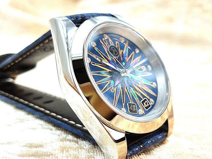 Bottegando Italia - Urushi e Maki-e Watch Blue Star -, Handtassen en Accessoires, Horloges | Heren