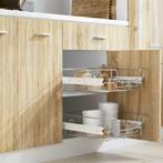 vidaXL Draadmanden uittrekbaar 2 st 500 mm zilverkleurig, Maison & Meubles, Cuisine | Ustensiles de cuisine, Verzenden