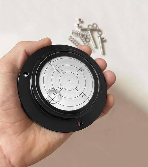 Extra grote ronde waterpas in metalen behuizing (100x75x20, Doe-het-zelf en Bouw, Gereedschap | Overige machines, Nieuw, Verzenden