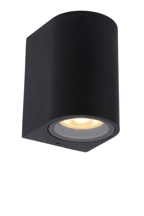 Lucide ZARO - Wandspot Buiten 1xGU10 IP44 Zwart, Tuin en Terras, Buitenverlichting, Nieuw, Aluminium, Netvoeding, Verzenden