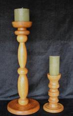 Kandelaar XL (h.61cm) kolom kaarsenhouder (2) - Hout