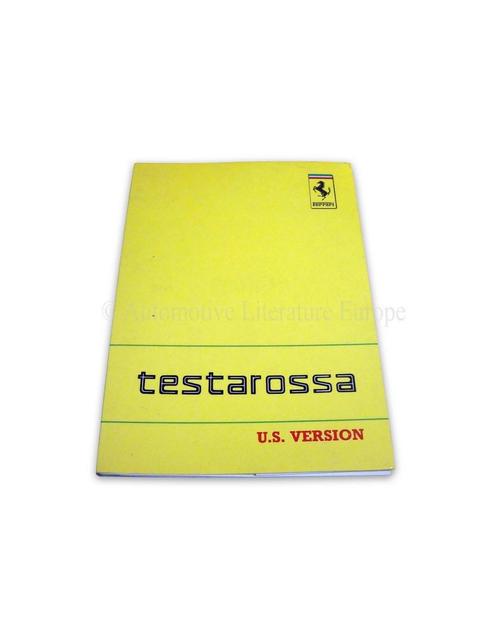1988 FERRARI TESTAROSSA INSTRUCTIEBOEKJE USA VERSIE 536/88, Auto diversen, Handleidingen en Instructieboekjes