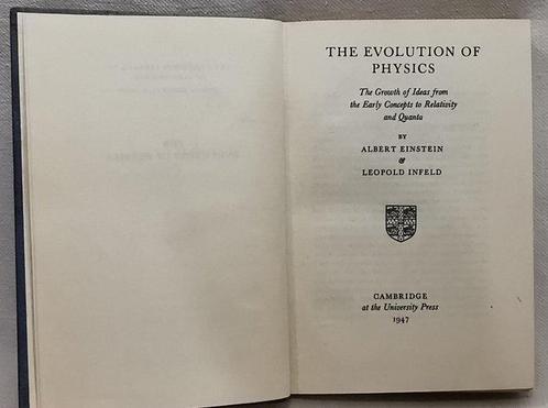 Albert Einstein - The Evolution Of Physics - 1947, Antiek en Kunst, Antiek | Boeken en Manuscripten