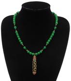Emeraude - Boeddhistische ketting - Dzi 5 ogen - Intuïtief, Antiek en Kunst